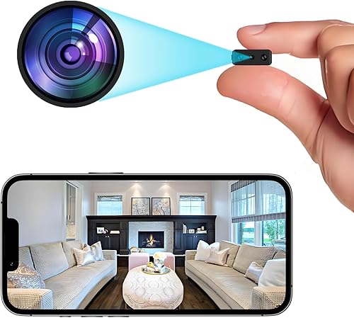 Mini cámara WiFi para interiores, cámara de seguridad para el hogar, cámaras corporales, cámara de niñera, pequeña cámara inteligente para