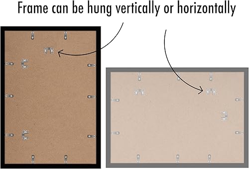 Vista 28 de Americanflat Portarretratos de 8 x 12 pulgadas con plexiglás pulido, juego de 2 portarretratos de 6 x 8 pulgadas con paspartú o para fotos de 8 x 12