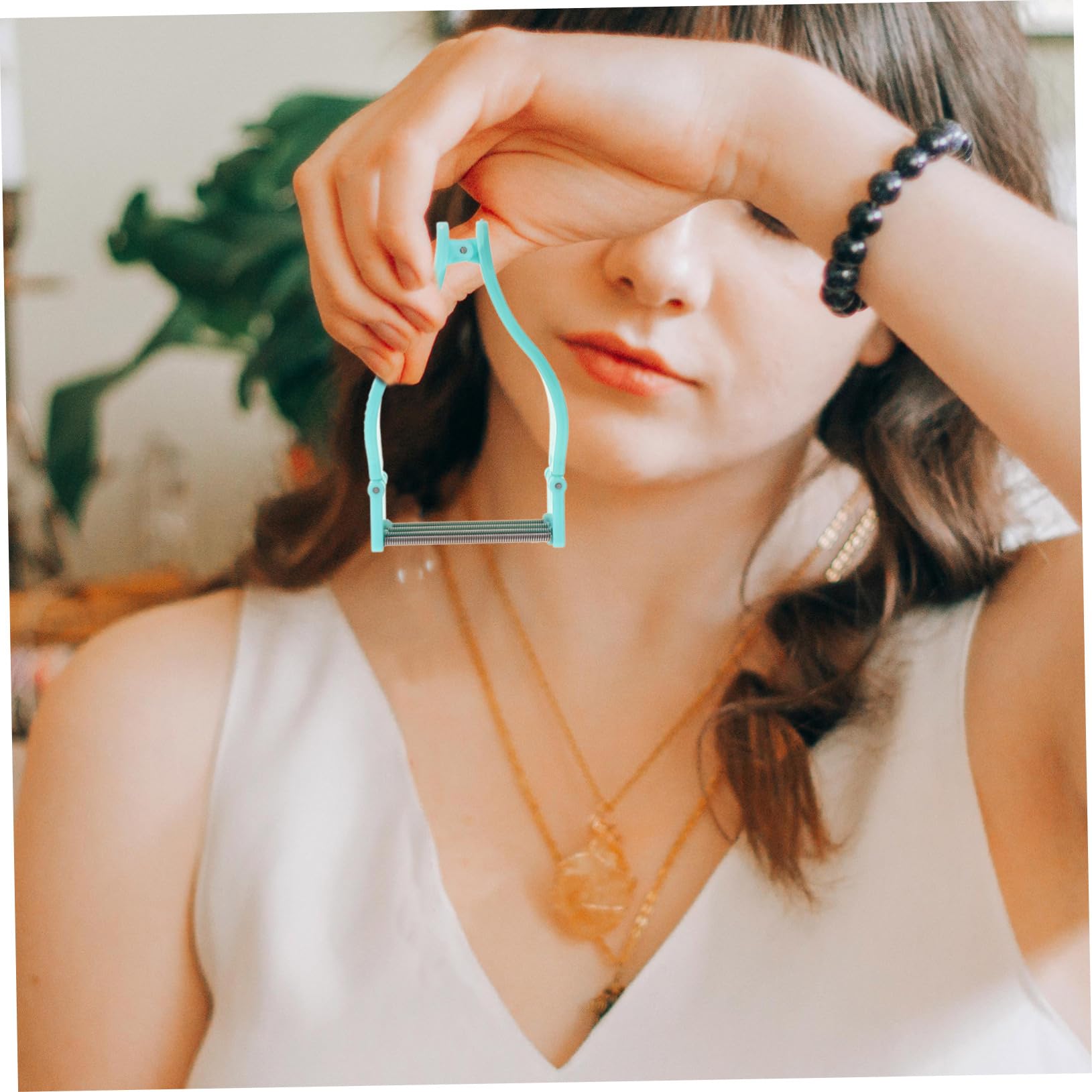 PLAFOPE Facial Hair Removal Roller Spring Epilator Hair Removal for Face Safe for Sensitive Skin