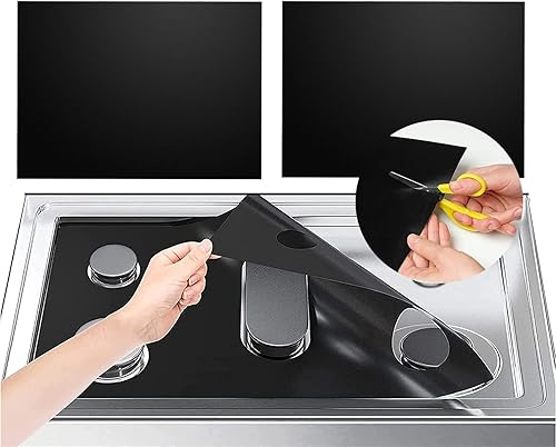 Miniatura 1 de DAORDAER 2 fundas de silicona para estufas de gas, cubierta superior de estufa más fácil de cortar, reutilizables, protectores de estufa