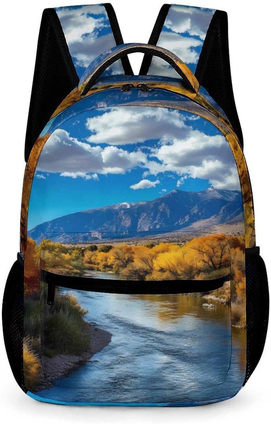 New Mexico Mountain Prints Laptop Backpack Lightweight Computer Bag Travel Daypack for Work Business
