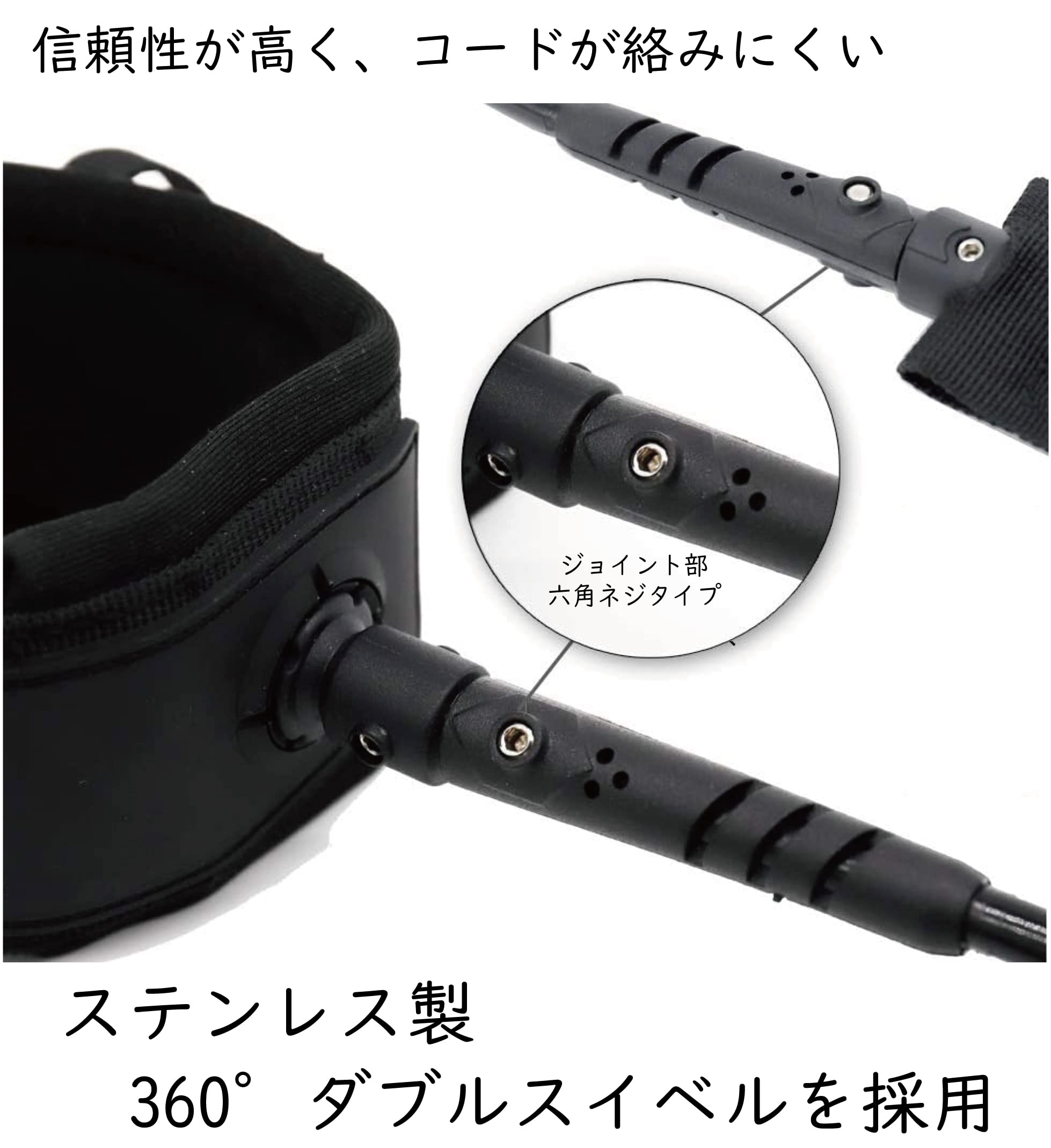 只今詳細確認中　サーフボード　パワーコード　ケース付 FCS 3月中旬〜4月中旬 予約 26 リーシュコード 7ft サーフィン