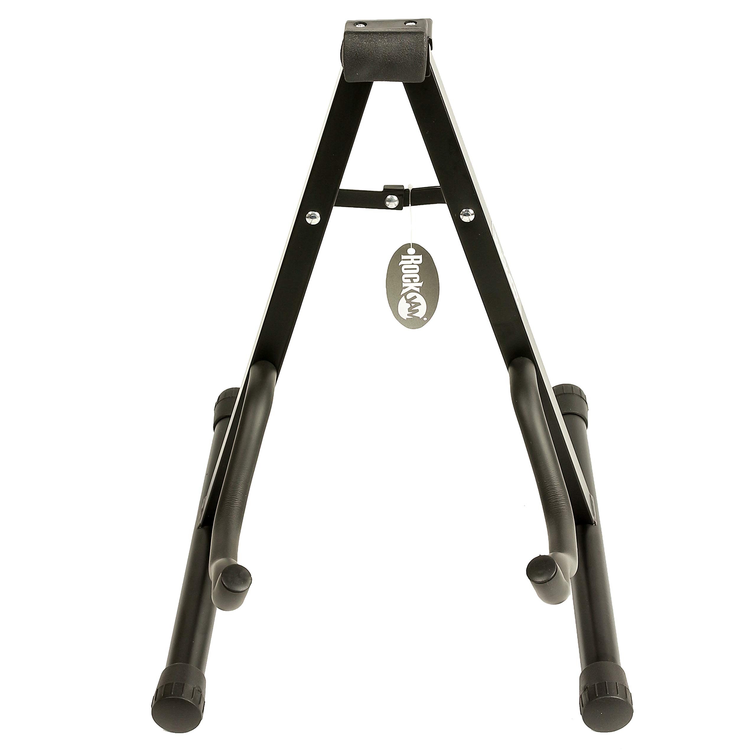 Windsor RockJam Support de Guitare Cadre A, Porte-Guitare Universel Pliant pour Guitare Acoustique, Électrique et Basse, Noir
