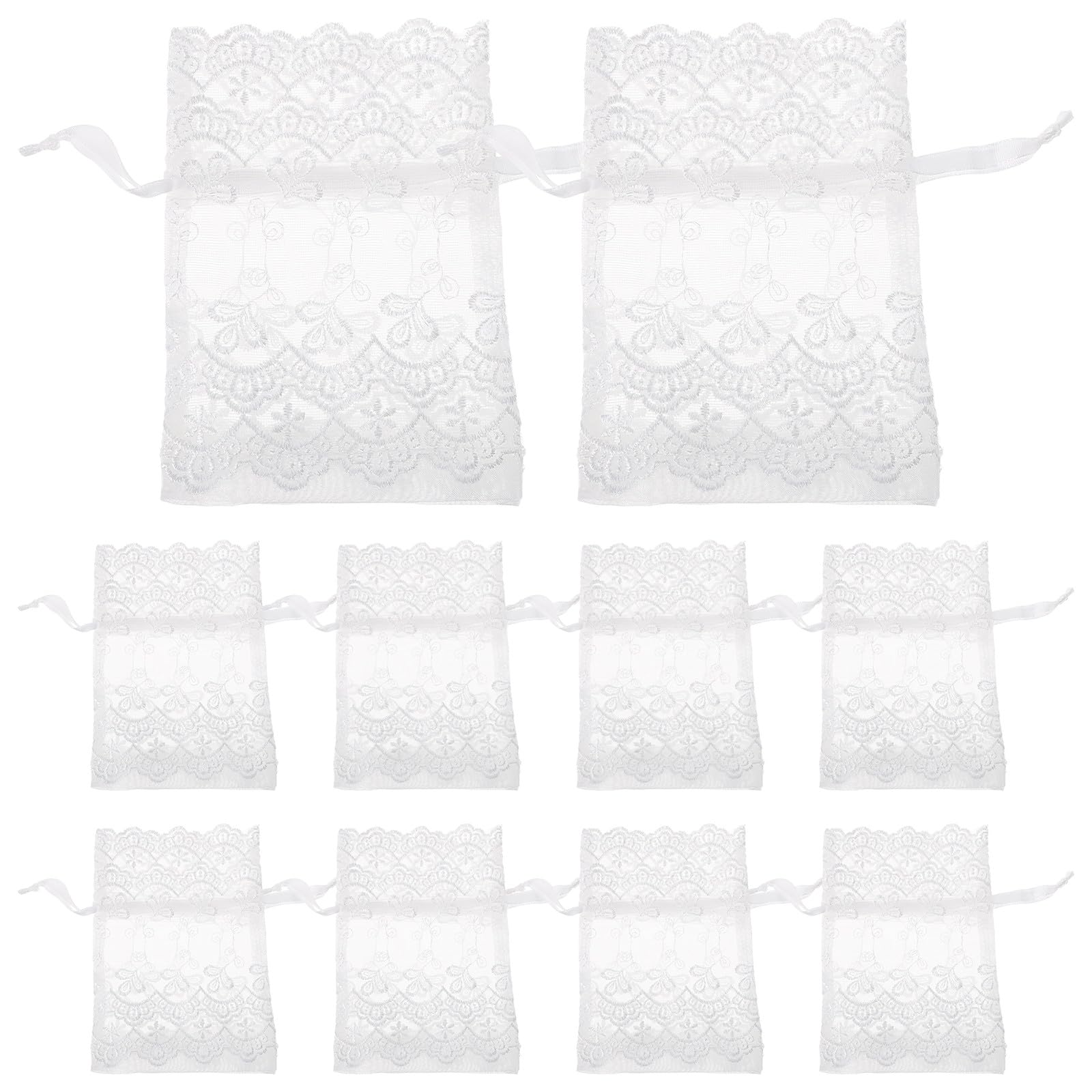 Kichvoe 25 Stück Weihnachts-Organza-Geschenkbeutel: Netz-Kordelzug für Weihnachts-, Hochzeits- und Partygeschenke, Schmuck, Süßigkeiten, Leckereien – Hochzeitsgeschenke
