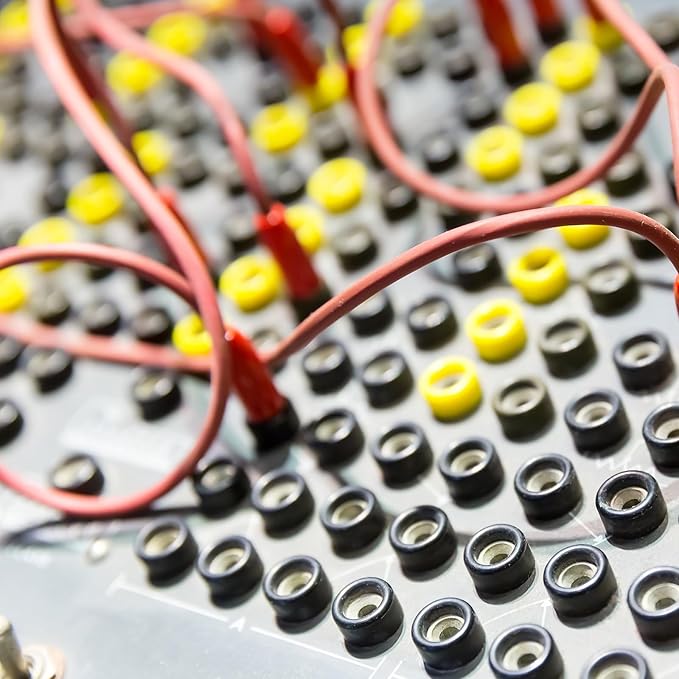 2 Adaptadores Enchufe Banana 4mm Hembra a Hembra Negro Rojo miniatura 6