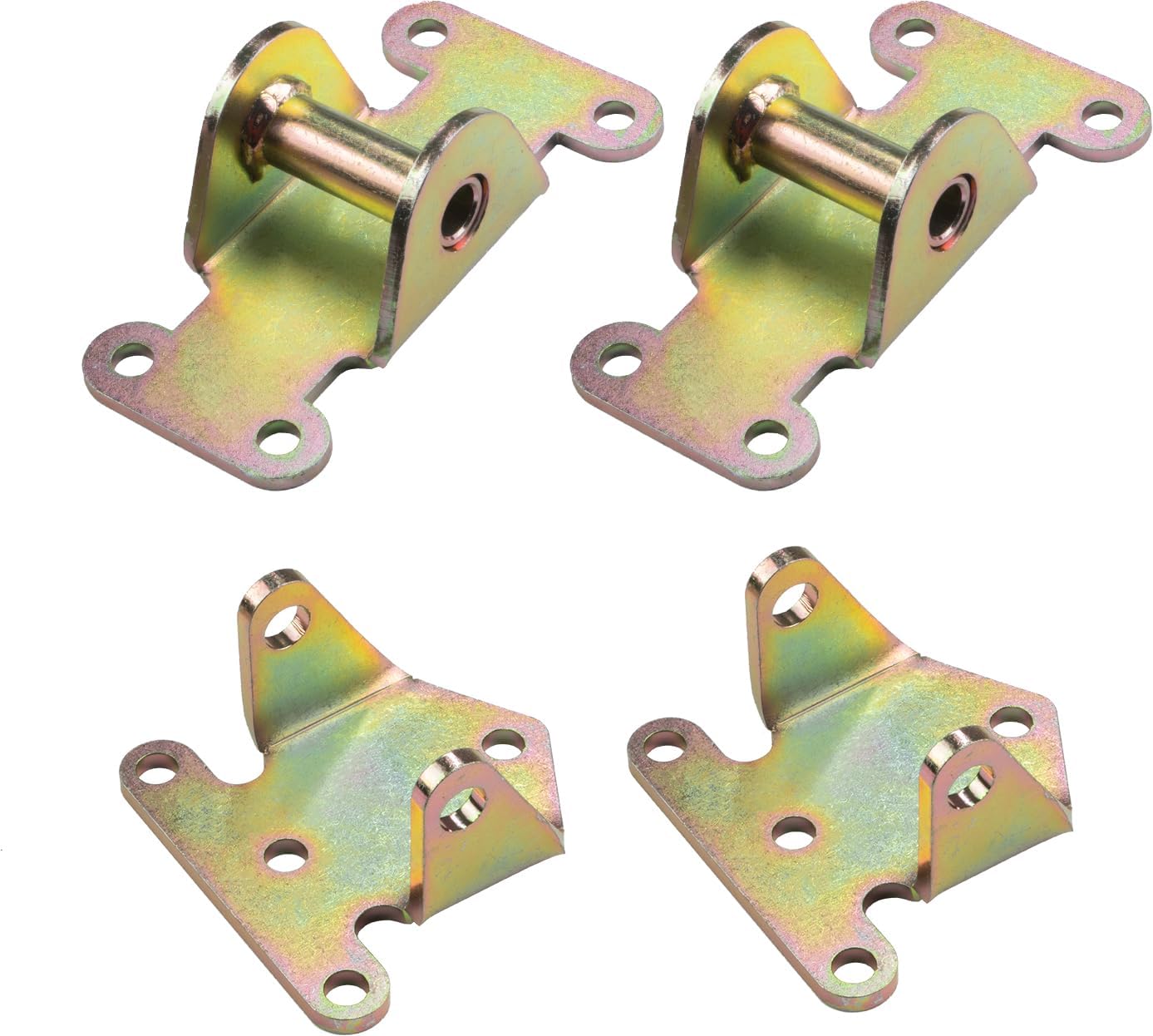 SBC/BBC Solid Steel Motor Mount Engine Bracket Kit for Chevy V8 283 327 350 400 Small & Big Block Chevy Engines Off Road Racing Frame Mount