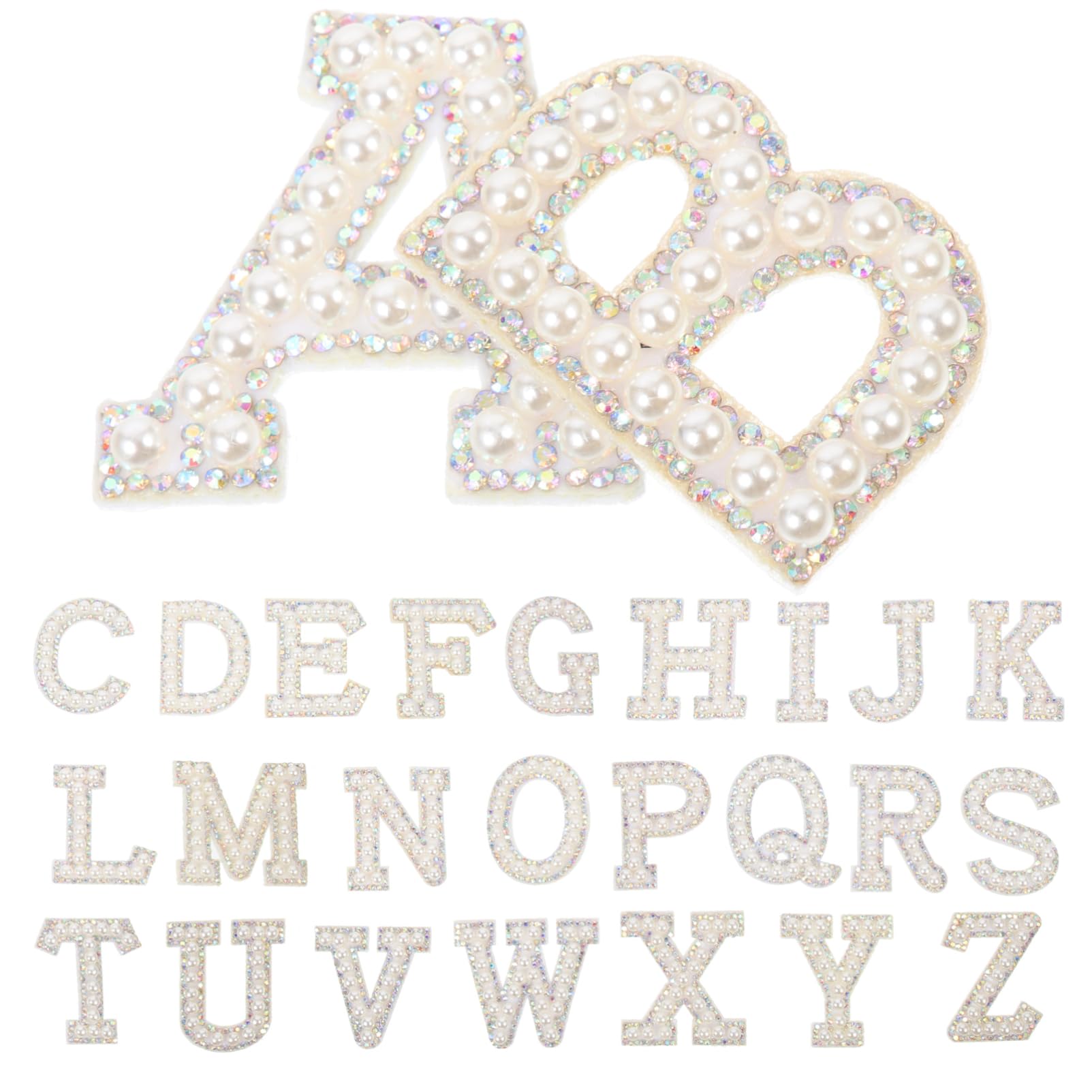 Uonlytech 3 Ensembles Patches Lettre Strass Thermocollants Pour Vêtements Sacs Et Accessoires Diy Appliques Éclatantes Pour Décoration Et Réparation 26 Pièces * 3