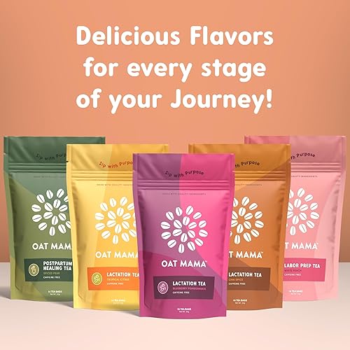 Miniatura 8 de Oat Mama Té de lactancia para madres que amamantan - Granada de arándanos  Esenciales de lactancia materna para aumentar el suministro de leche