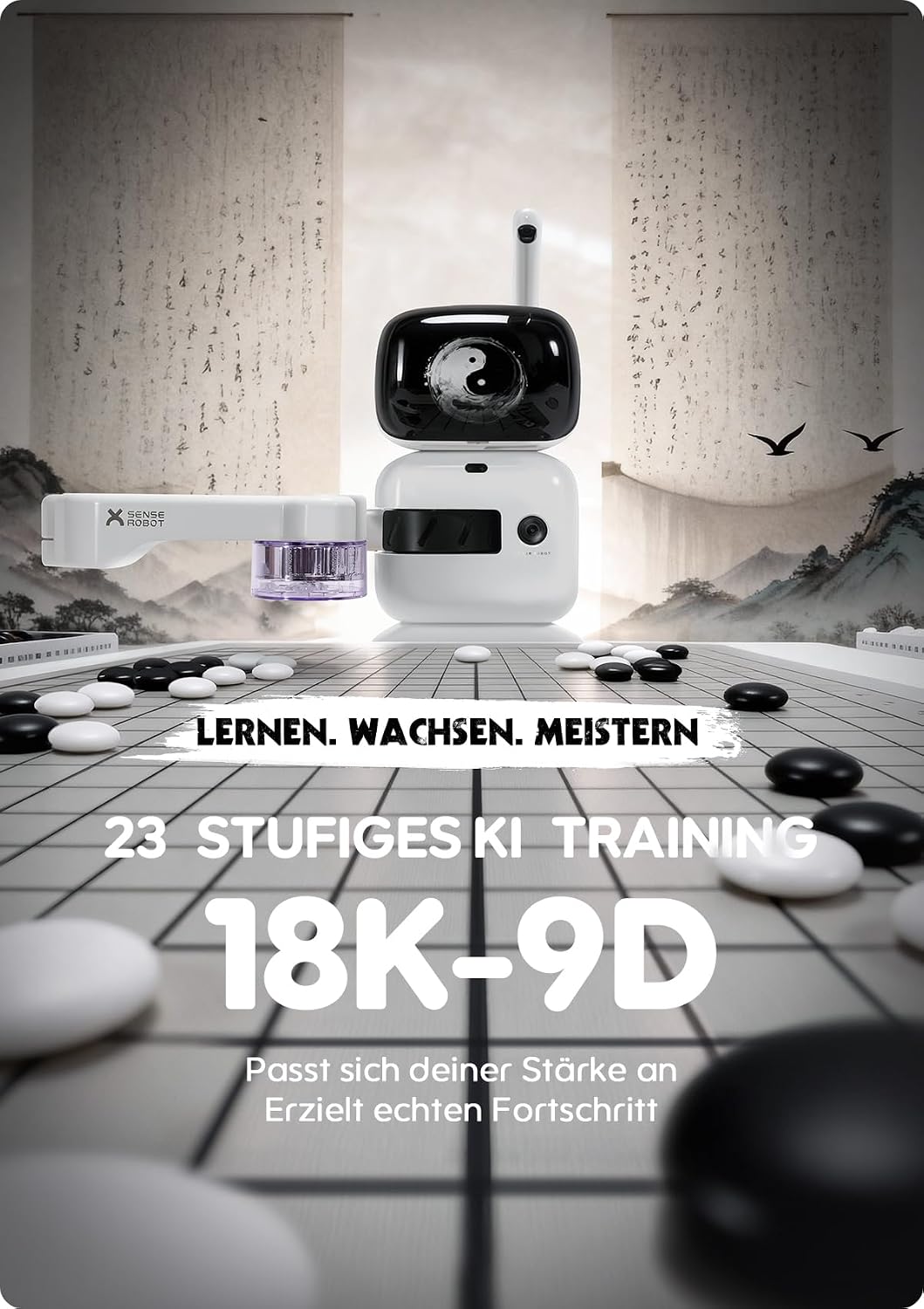 KI Go-Brett mit Roboterarm Sense Robot 3