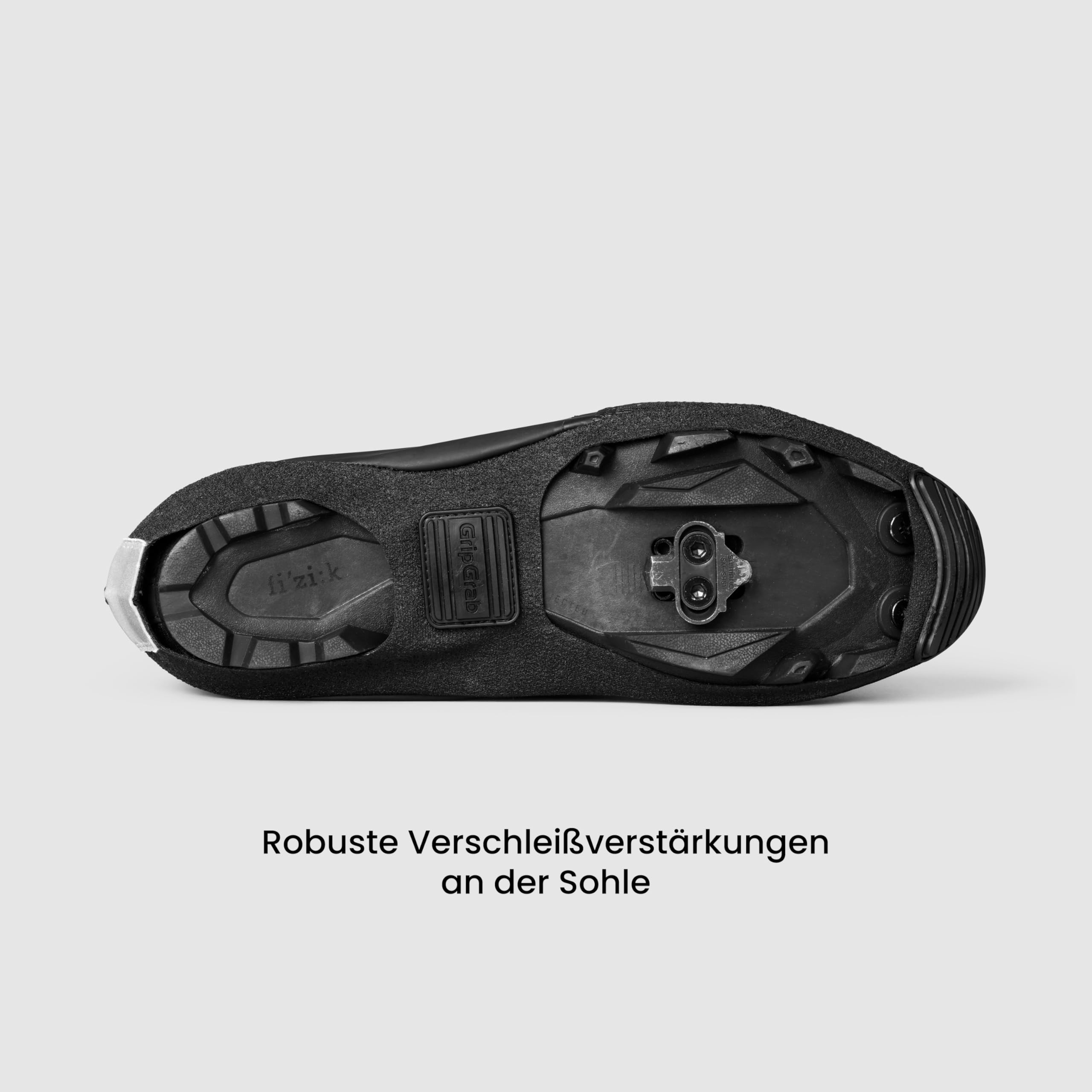 GripGrab PACR wasserdichte Überschuhe Gravel & MTB Schuhüberzieher Aero Fit | Aerodynamischer Second-Skin-Fit, winddicht - für schmale rennorientierte Gravel-Schuhe - Verschleißverstärkungen