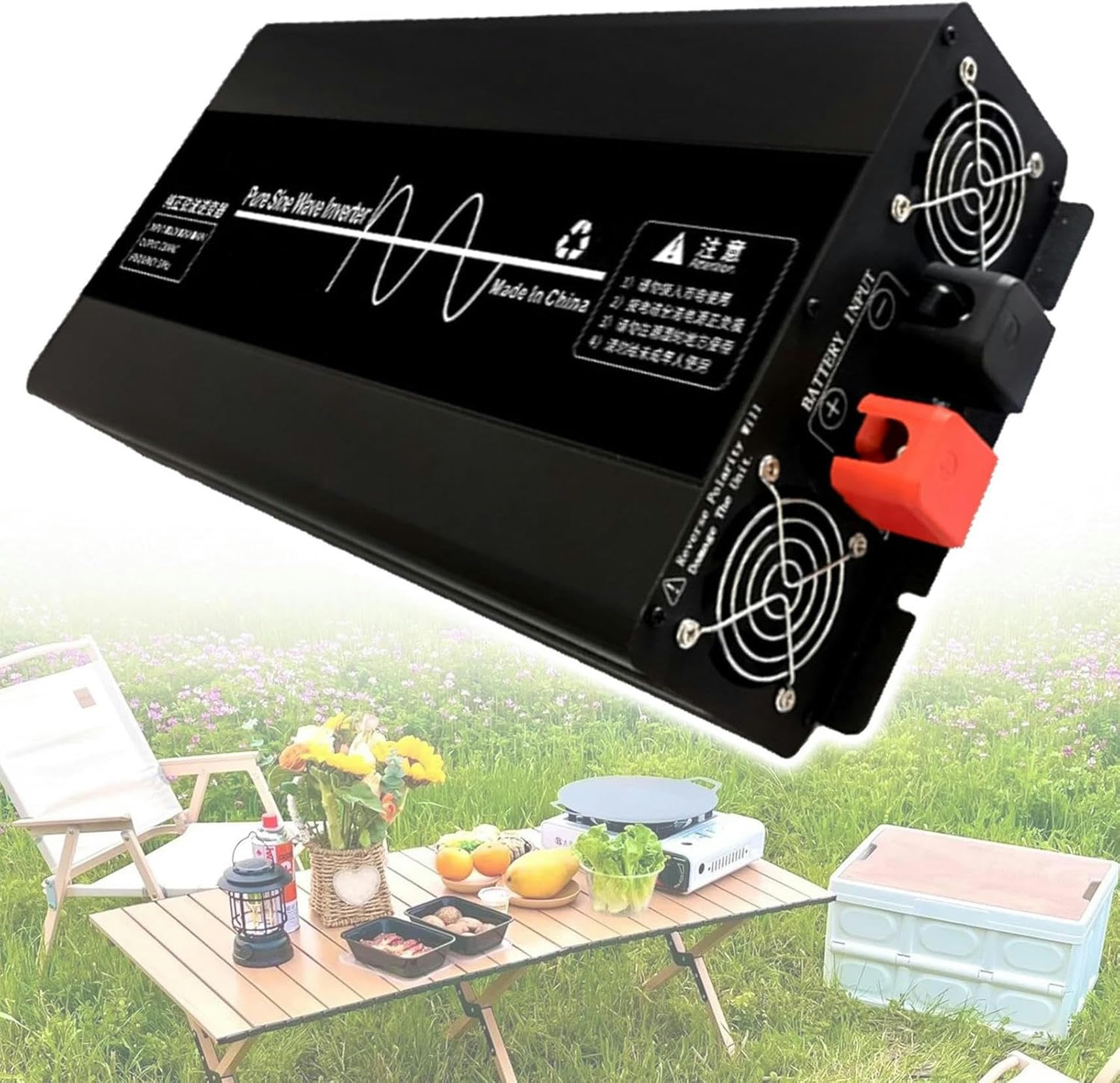 Onduleur de puissance de voiture 48V et convertisseur de tension pure sinus LCD