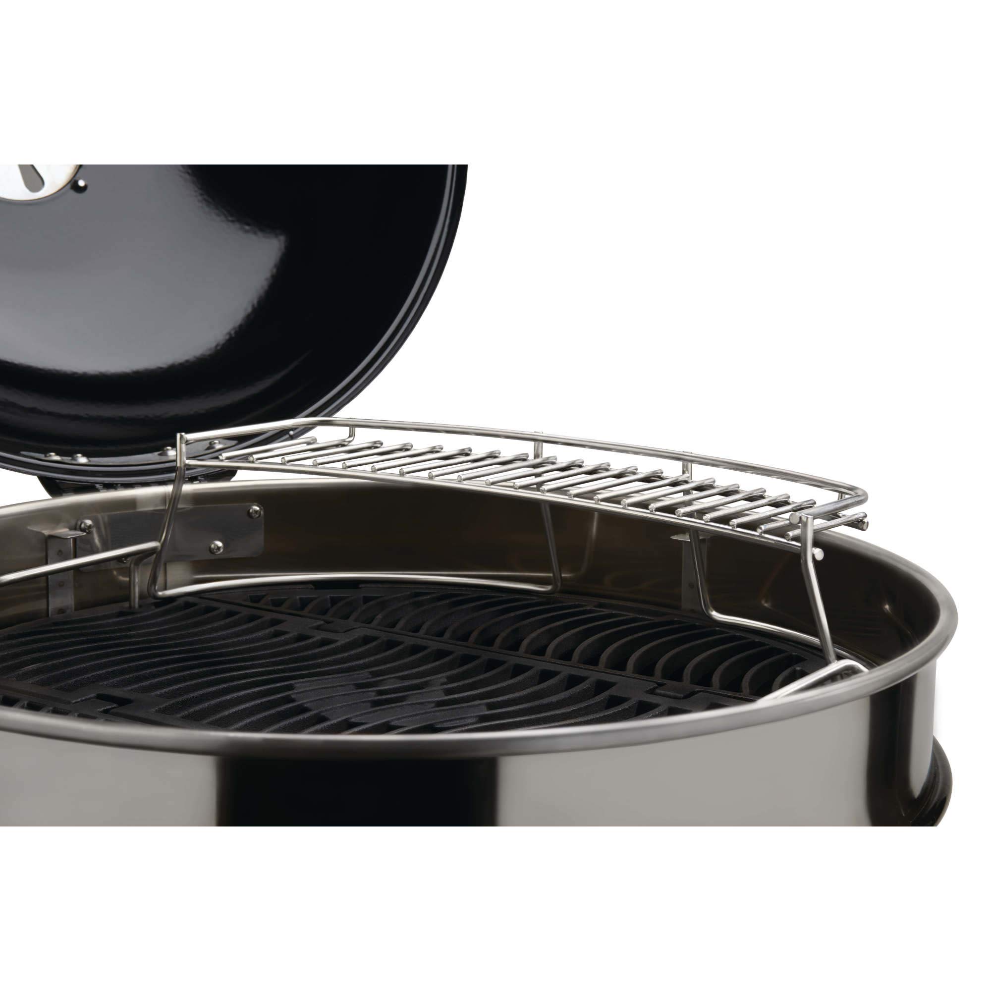 Napoleon Grills Napoleon 71022 Barbecue sphérique Ø 57 cm et Grille de Maintien au Chaud AS300K pour barbecues HK d'un diamètre de 57 cm Noir