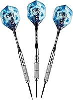 Vista 14 de Fat Cat Predator 80% Tungsten Steel Tip Darts with Storage/Travel Case, 23 Grams