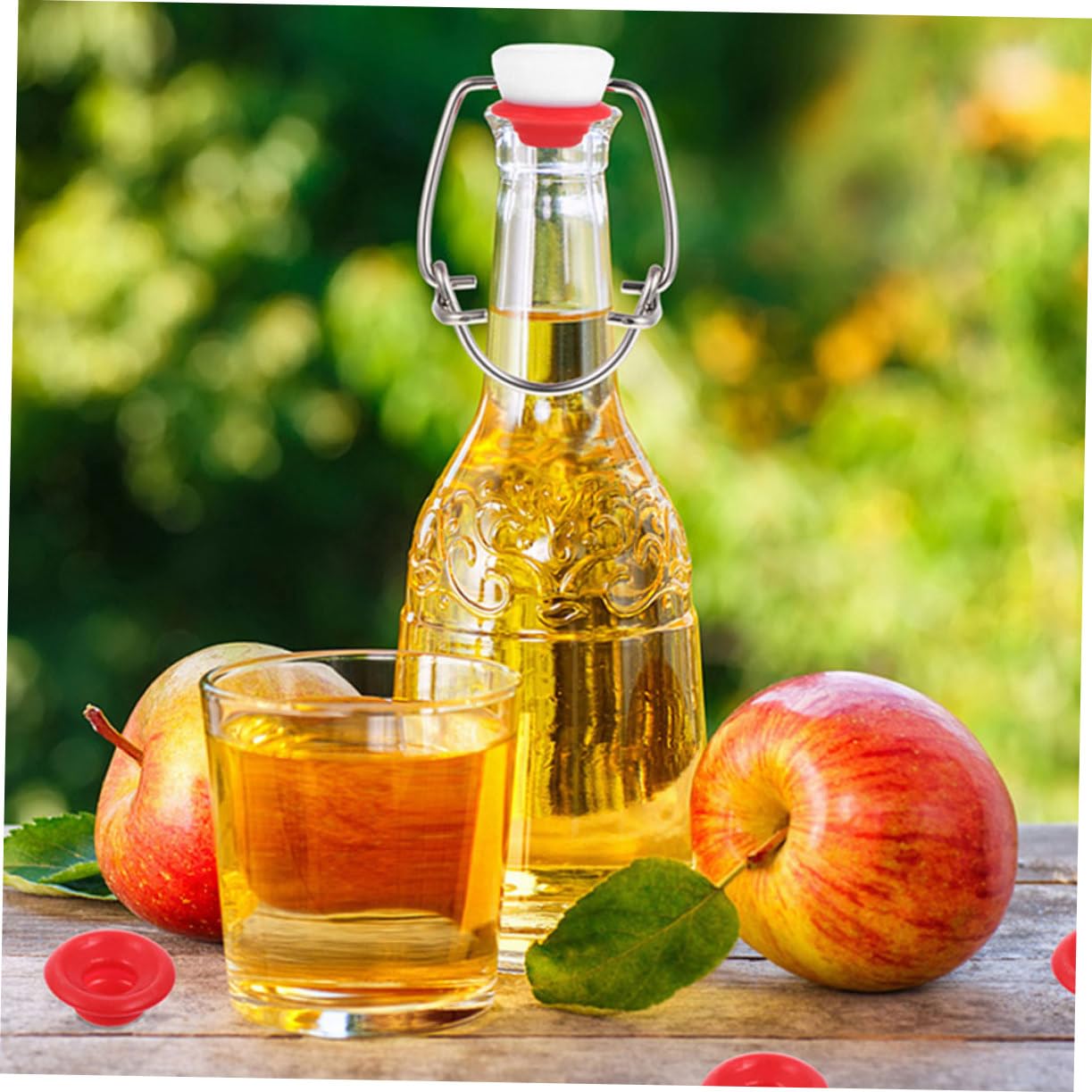 OUNONA 24pcs Leak Swing Top Bottle Seal Gaskets Replacement Washers for Home Brew Beer Soda Half Pack for Airtight Closure Carbonation Preservation