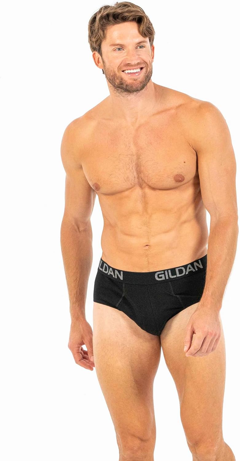 Gildan Men's Underwear Cotton Stretch Briefs, 5-Pack - Image 2