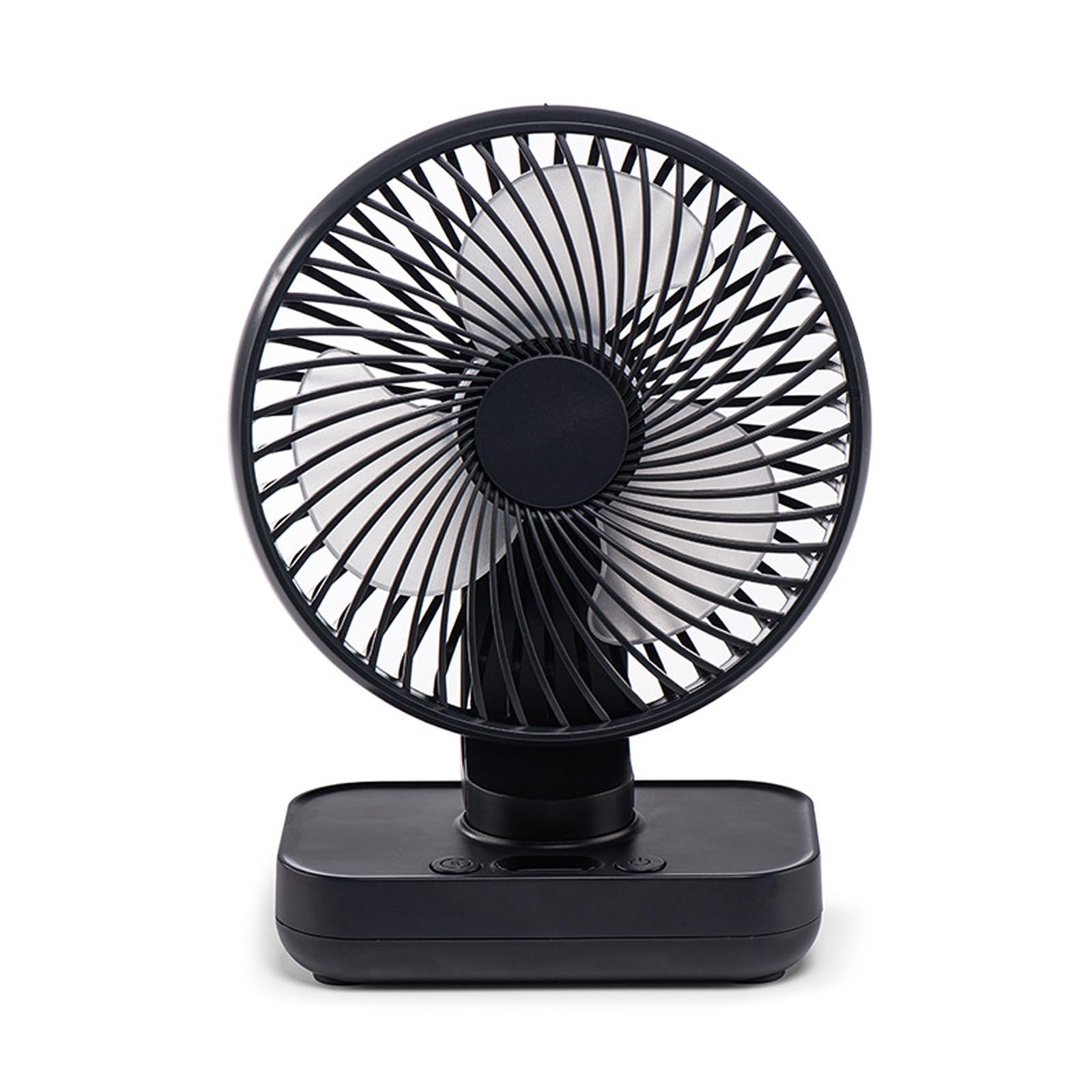 Ventilador de 4 velocidades con batería de 4000 mAh y oscilación automática suave