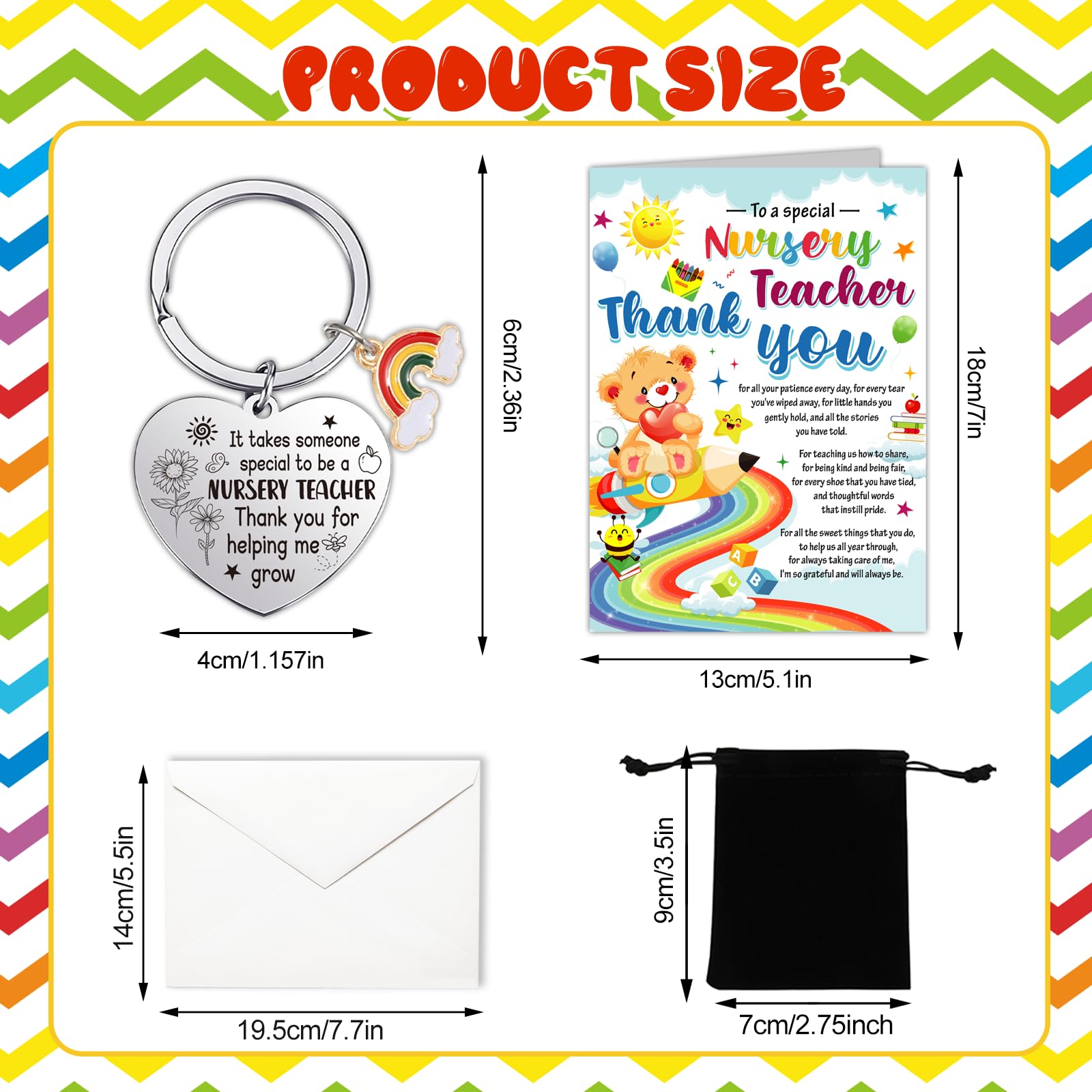 HOWAF Nursery Teacher Gifts, Nursery Teacher Card - Image 2