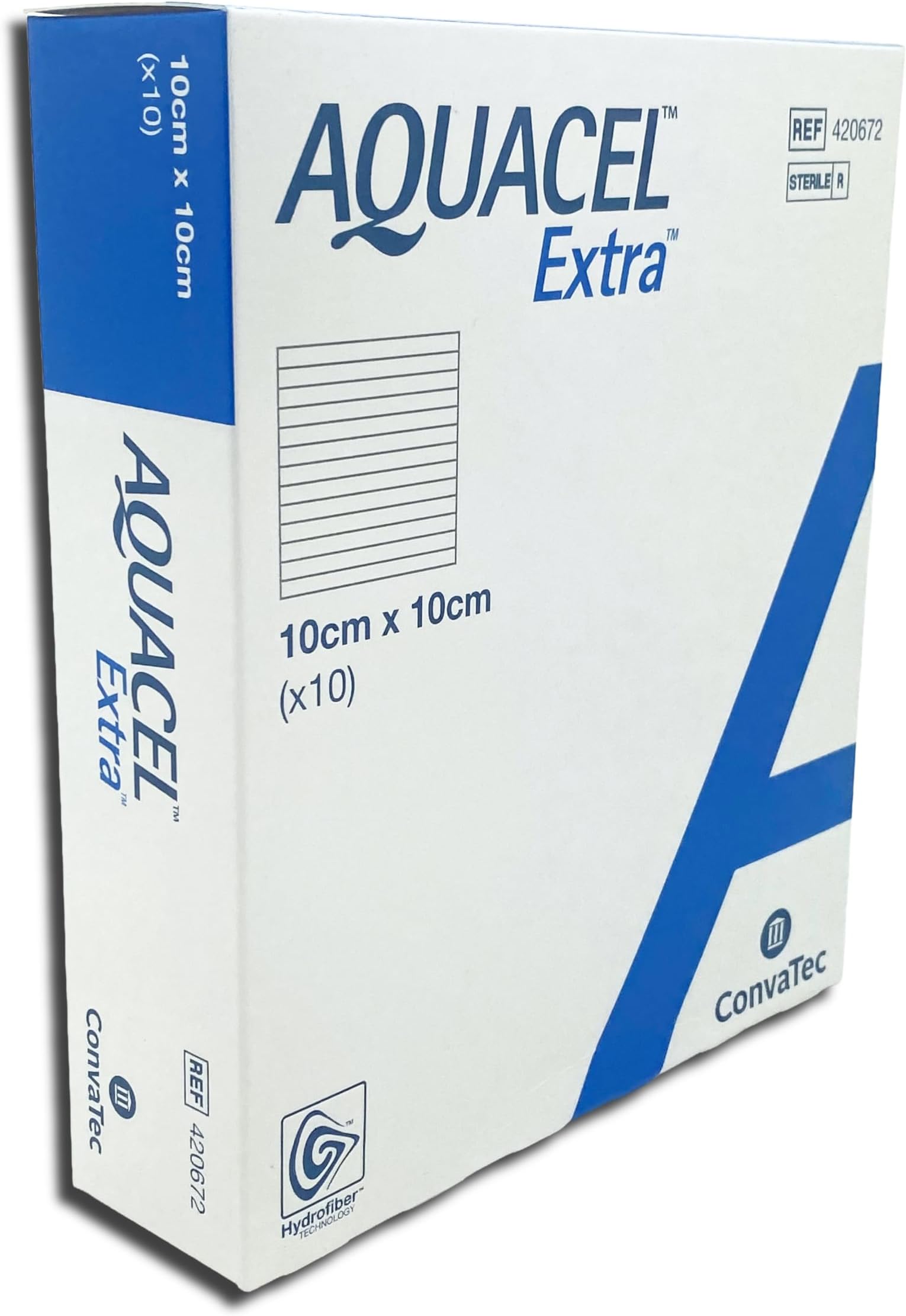 Aquacel 420672 Extra Dressings, 10 cm x 10 cm (Pack of 10)