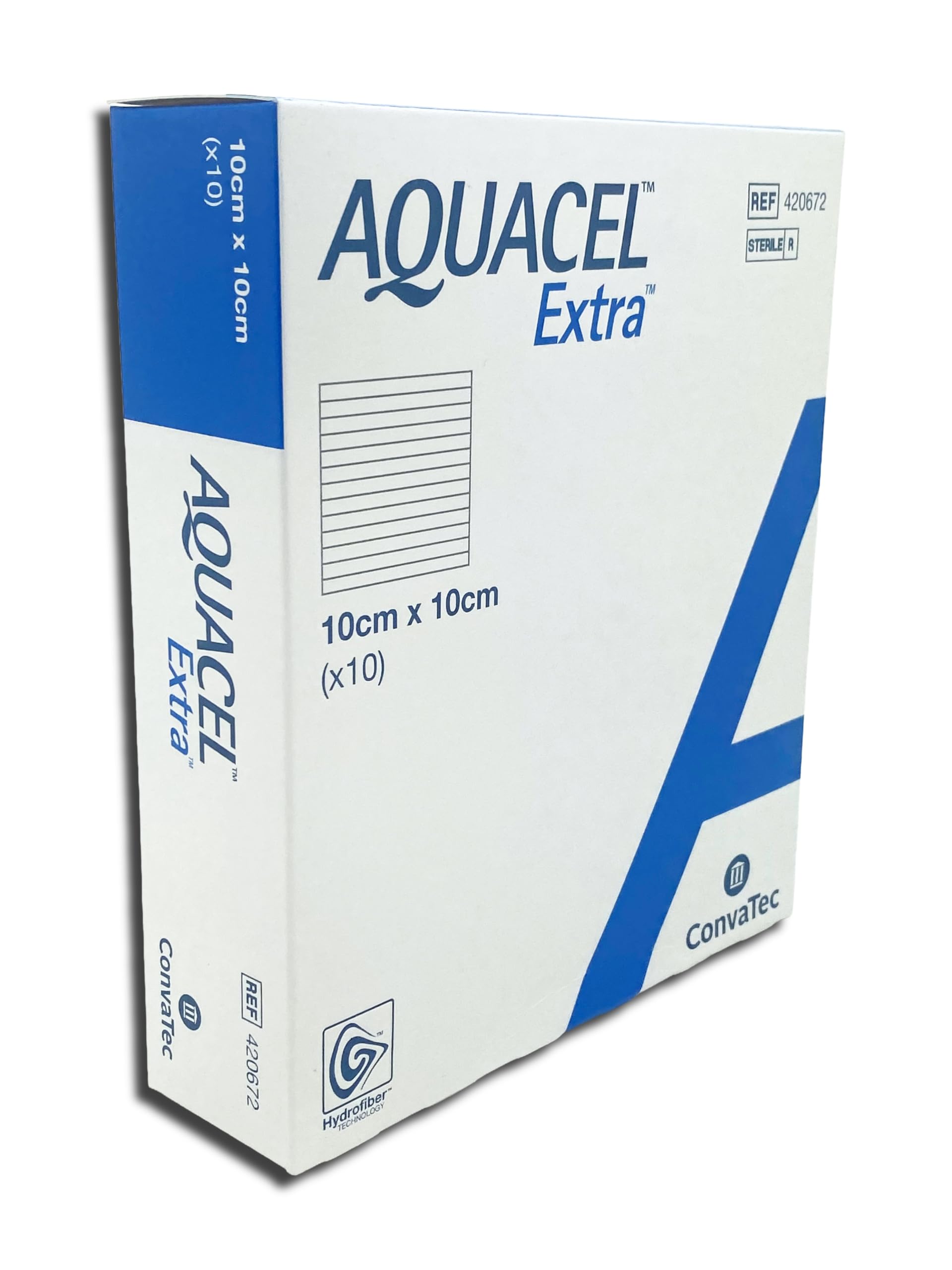 Aquacel 420672 Extra Dressings, 10 cm x 10 cm (Pack of 10)