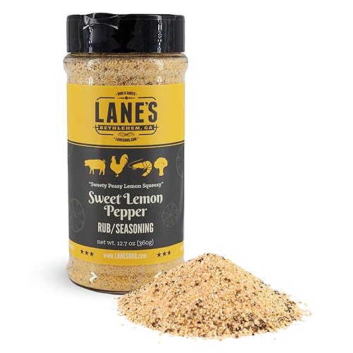 Lane's Condimento dulce de pimienta de limón, mezcla de condimentos de limón totalmente natural con cítricos, pimienta de limón en polvo y miel,