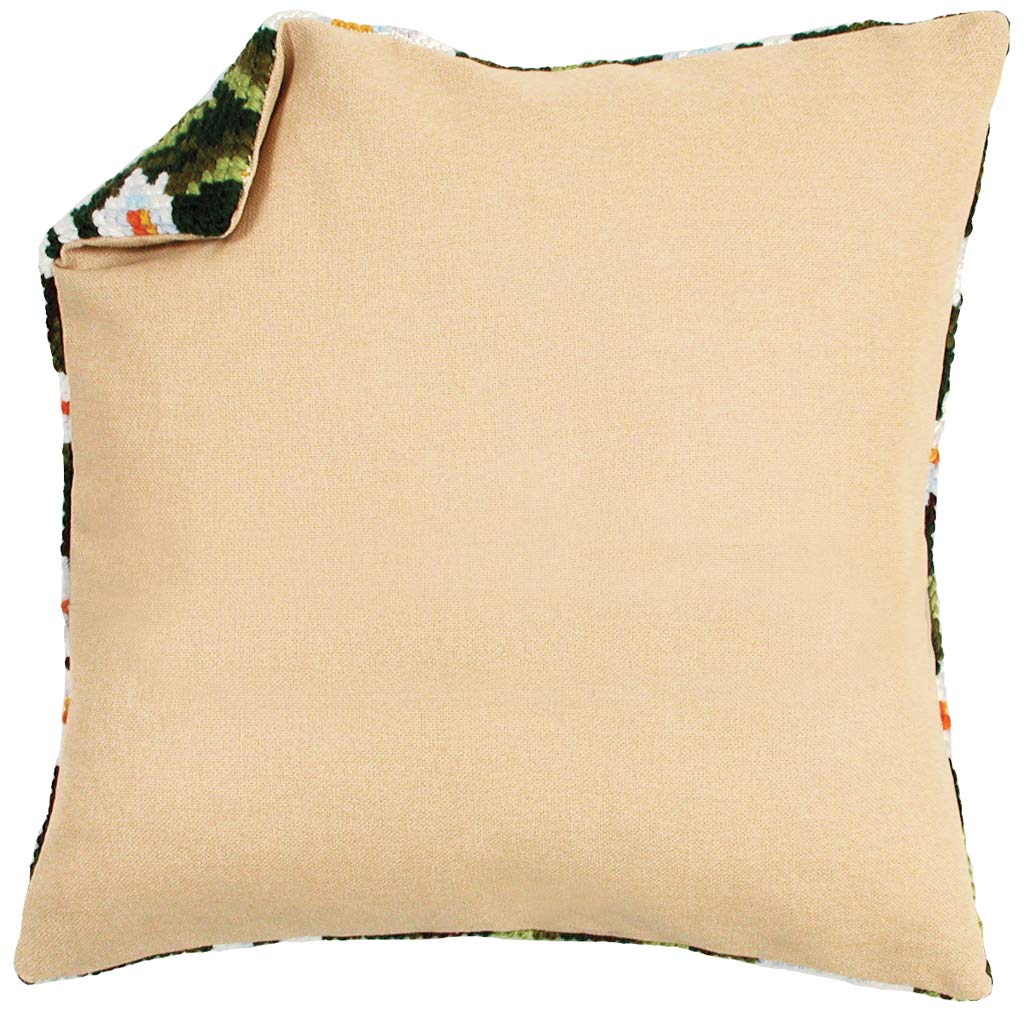 Vervaco Cushion Back: Without Zipper: Ecru, Cotton, NA, 45 x 45cm / 18" x 18"