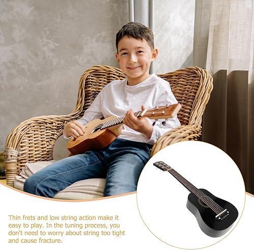 Miniatura 5 de Toddmomy Guitarra acústica para niños, guitarra acústica clásica de 21 pulgadas, guitarra acústica portátil de tamaño pequeño para niños,