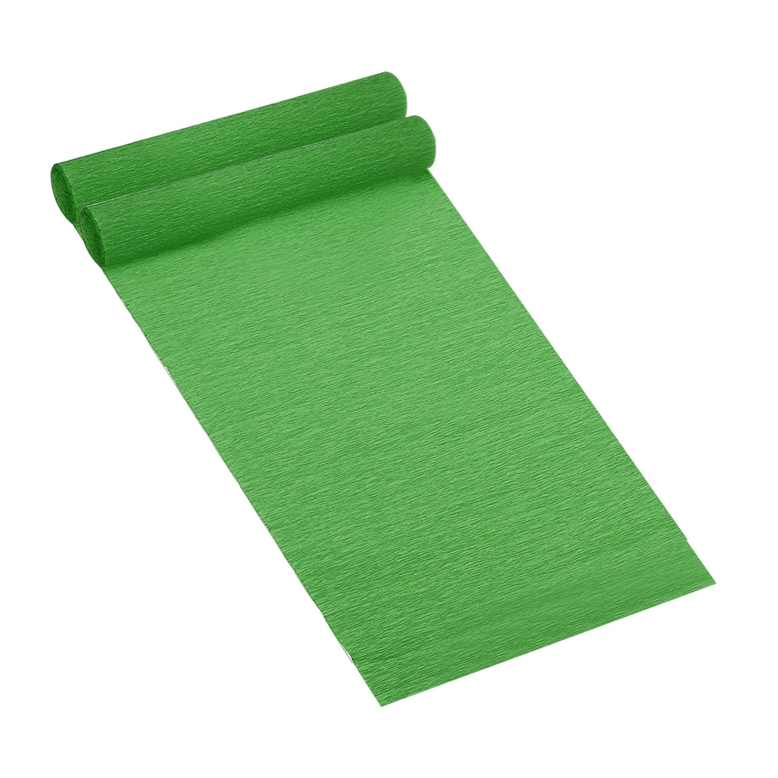 PATIKIL 8.2ft Crepe Paper Roll, 2 Rolls 10" Width Soft Paper Streamer Sheet for Flower Wrapping, Party Birthday Wedding Ceremony Various Large Festivals Decoration, Dark Green
