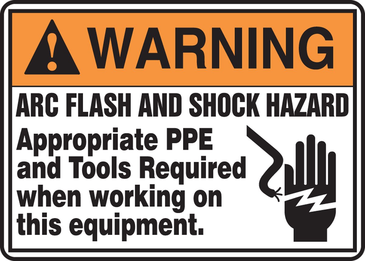 Panneau Danger Arc Flash Signalisation Risque Électrique Accuform