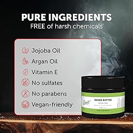 Detroit Grooming Co. Beard Butter for Men | Softens, Thickens & Hydrates with Safflower Oil & Shea Butter | Royal Oak Scent, 4oz