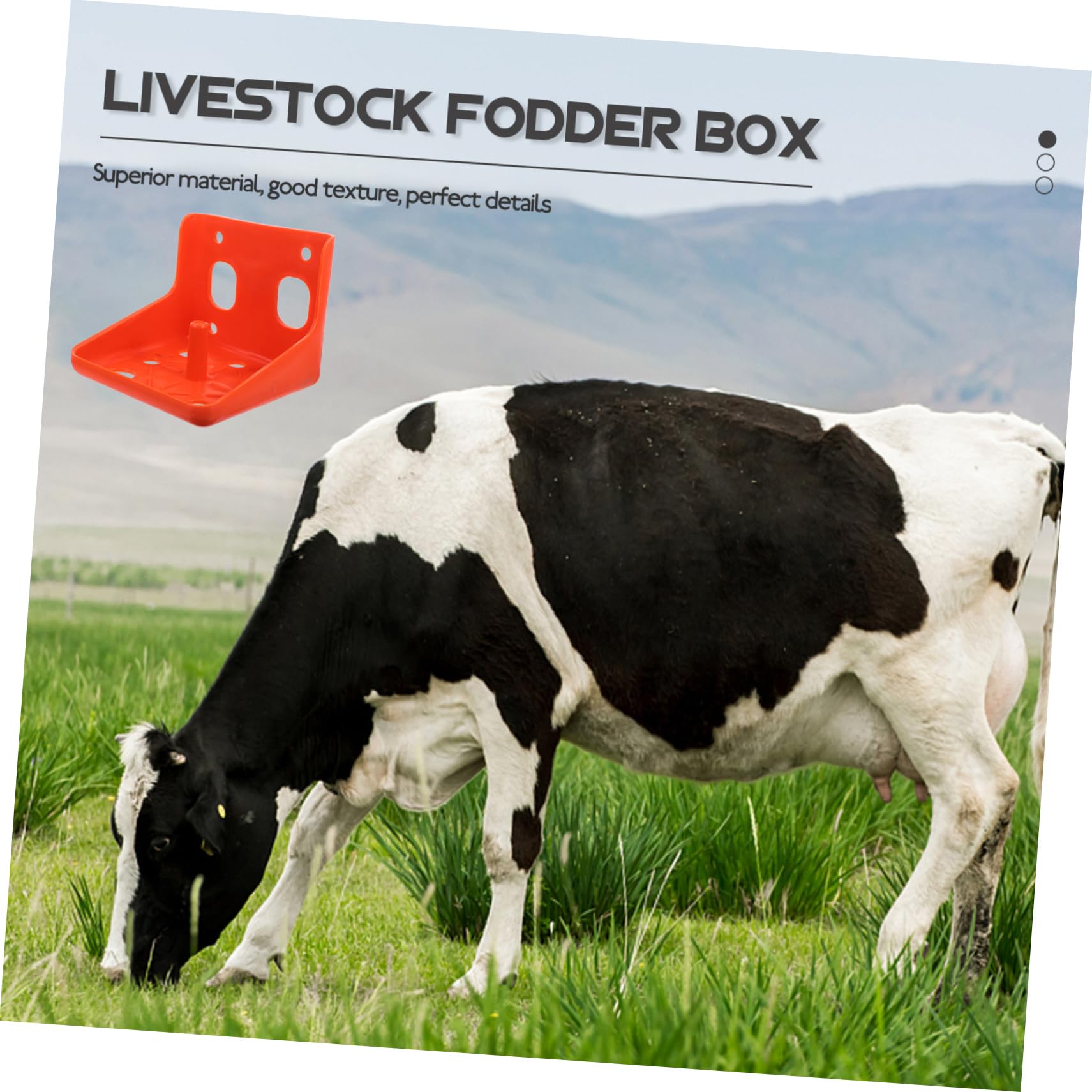 Yardwe Verdickter Salzblockhalter aus Robustem Pe für Nutztiere Viehsalzlecksteinhalter mit Verstärkter Futterschale für Rinder und Schafe dem Bauernhof