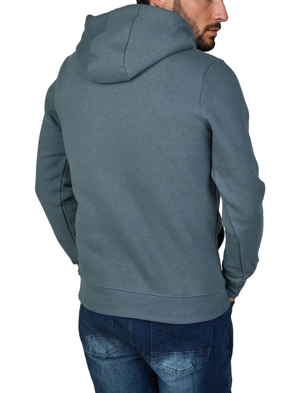 riverso RIVSandro Felpa con cappuccio da uomo, vestibilità normale, felpa con cappuccio, streetwear, marrone, rosso, blu, beige, nero, verde, S, M, L, XL, XXL, 3XL, 4XL, 5XL