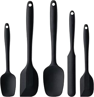 26 Black and White Kitchen Ideas That Never Go Out of Style 145 Silicone Spatula Set, 5 Piece Food Grade Rubber Spatulas for Baking, Coo...