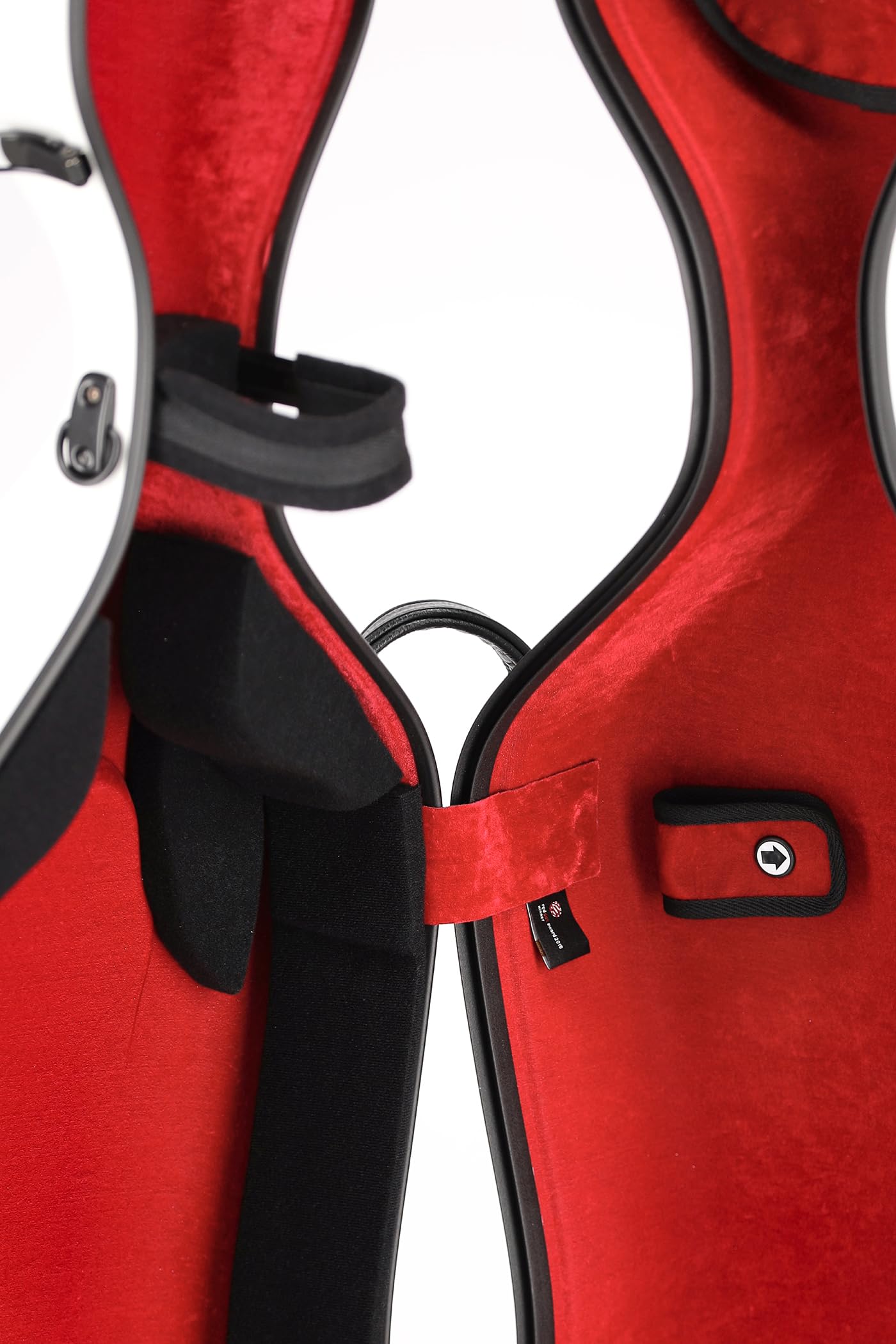 Gewa Astuccio per Violoncello AIR 3,9 kg bianco/bordeaux, Made in Germania, estremamente infrangibile, migliori proprietà di isolamento