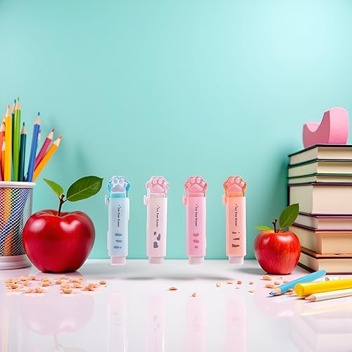 Miniatura 7 de 1 borrador retráctil en forma de pata de gato, sin rastro, útil, goma para niños, borrador de goma para niños, borrador de goma para estudiantes,