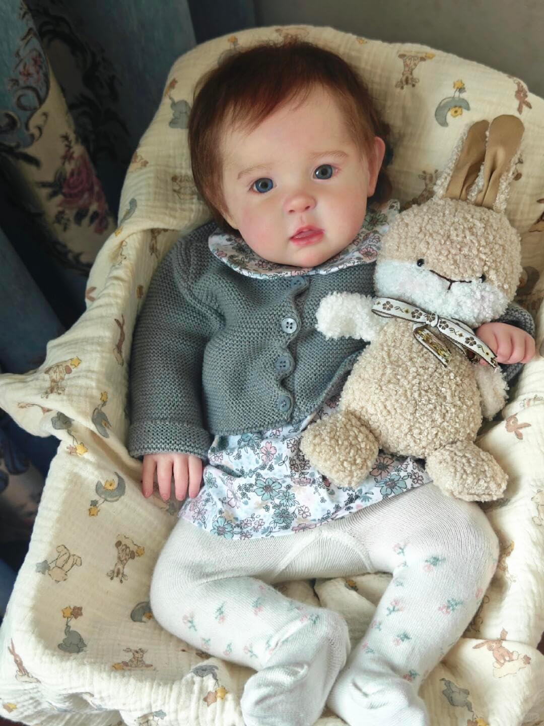 RXDOLL Realistyczne lalki Reborn Baby Dolls silikonowe na całe ciało, winylowa dziewczyna, 50 cm, prawdziwe życie, anatomicznie poprawna, noworodek, realistyczna lalka dla małych dzieci, z zabawką do