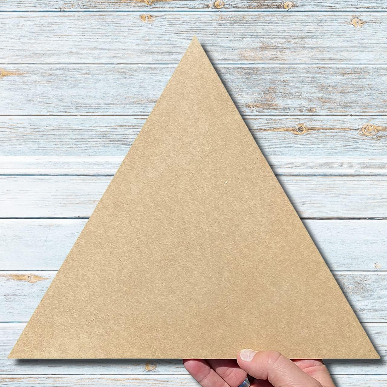 Triangle Unfinished Basic Wood Shape, Regular Equilateral Equiangular Craft Triangle, Wooden Blank MDF Triangle