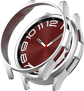 حافظة حماية من دلع موبايلك للساعات الذكية، كفر مصنوع من البولي كربونات باللون الفضي