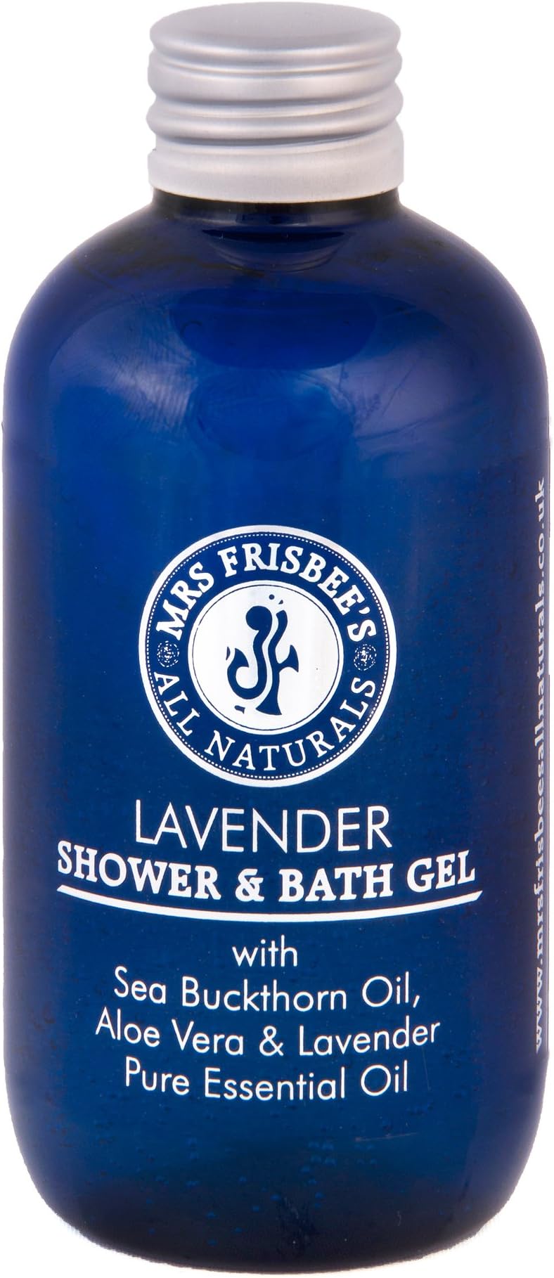 Lavender Shower & Bath Gel, made with Lavender Pure Essential Oil, Aloe Vera, Sea Buckthorn and Soap Bark Tree Extract/Natural/Vegan/Sulphate-Free/Cruelty-Free (100ml)