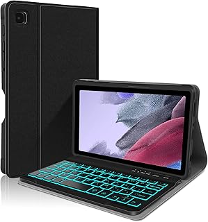 Backlit Keyboard Case for Samsung-Galaxy-Tab A7 Lite 8.7 2021 Smart Case with Backlit Keyboard for Galaxy Tab A7 Lite 8.7" SM-T220/T225/T227 Detachable Wireless Keyboard Tablet Cover (Black)