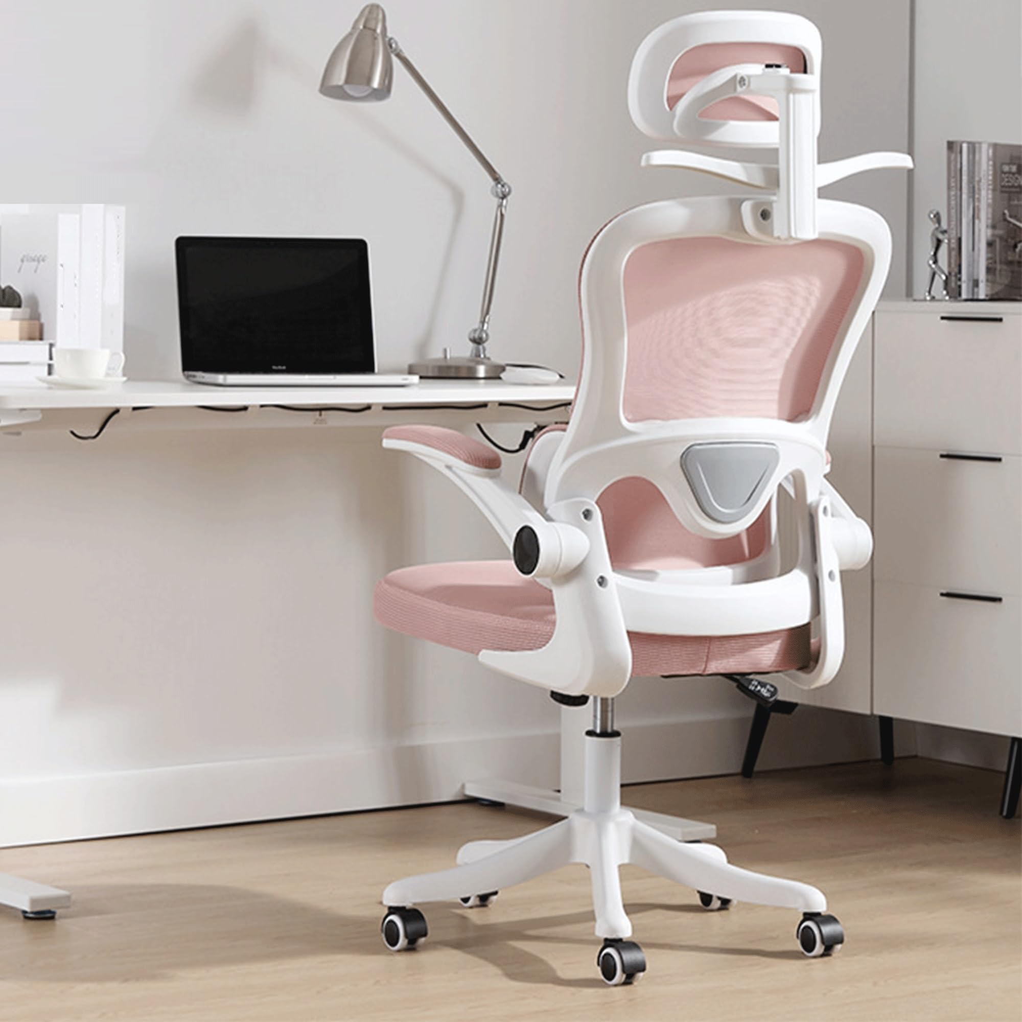 Ergonomiczne krzesło biurowe do gier komputerowych z regulowanym zagłówkiem Zdejmowany wieszak na ubrania Obrotowe odchylanie Dynamiczne podparcie pleców Idealne do pracy w szkole Biuro wykonawcze i