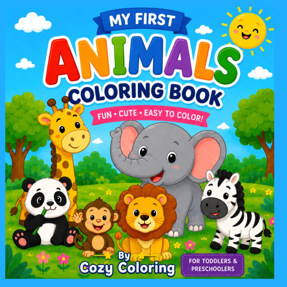 Animals: Color and Learn Animal Words!