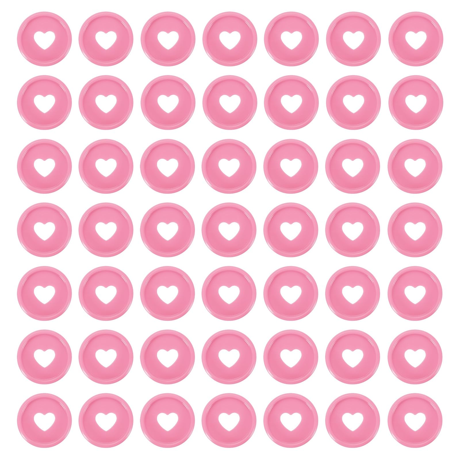 Disques de reliure en plastique uxcell anneaux cœur rose 24 mm pour carnet personnalisable