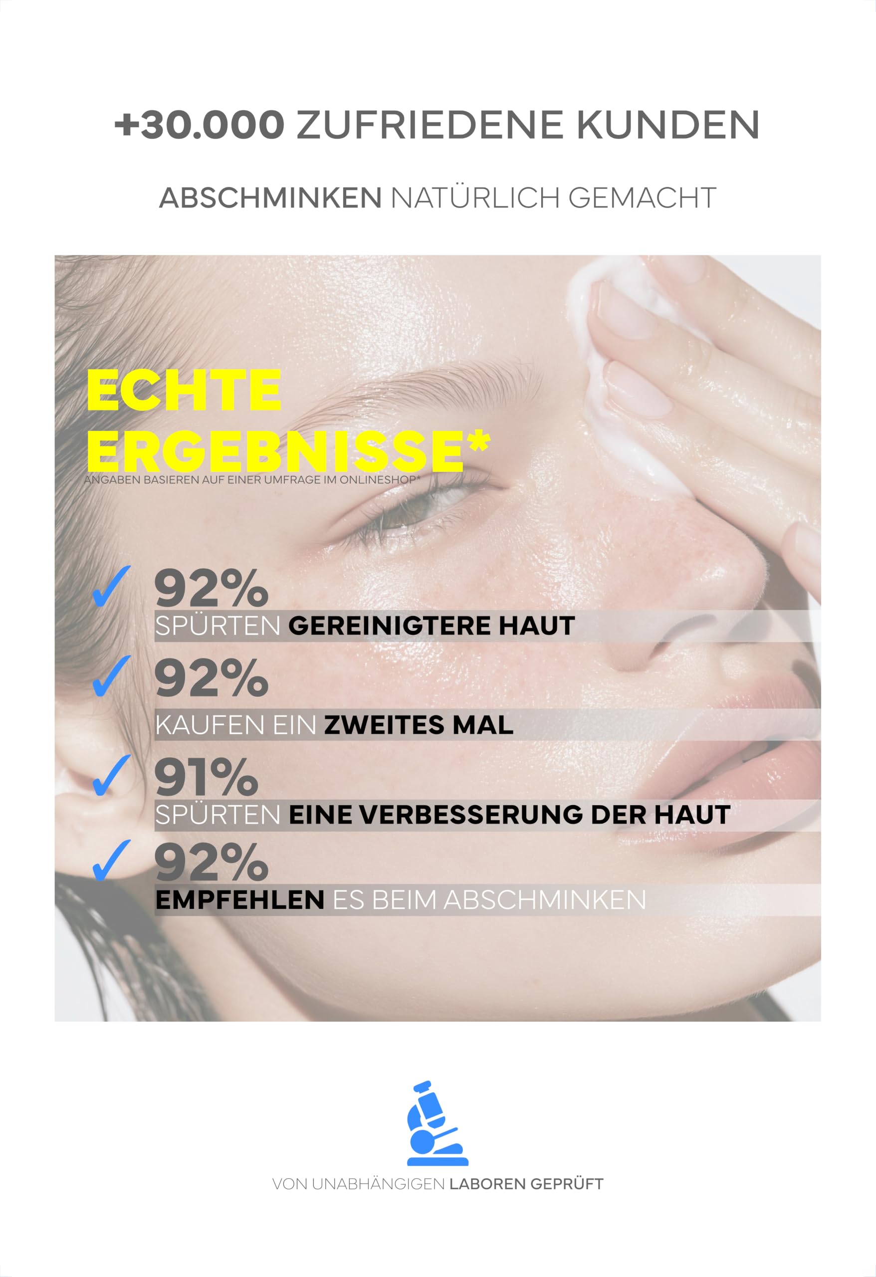 Gesichtsreinigung: Reinigungsöl für das Gesicht (Cleansing Oil) mit BIO Arganöl, Jojobaöl & Rizinusöl; Make Up Entferner, Talg & Sonnencreme; Ohne Augenbrennen, Alkohol, AHA & BHA; Leicht abzuwaschen