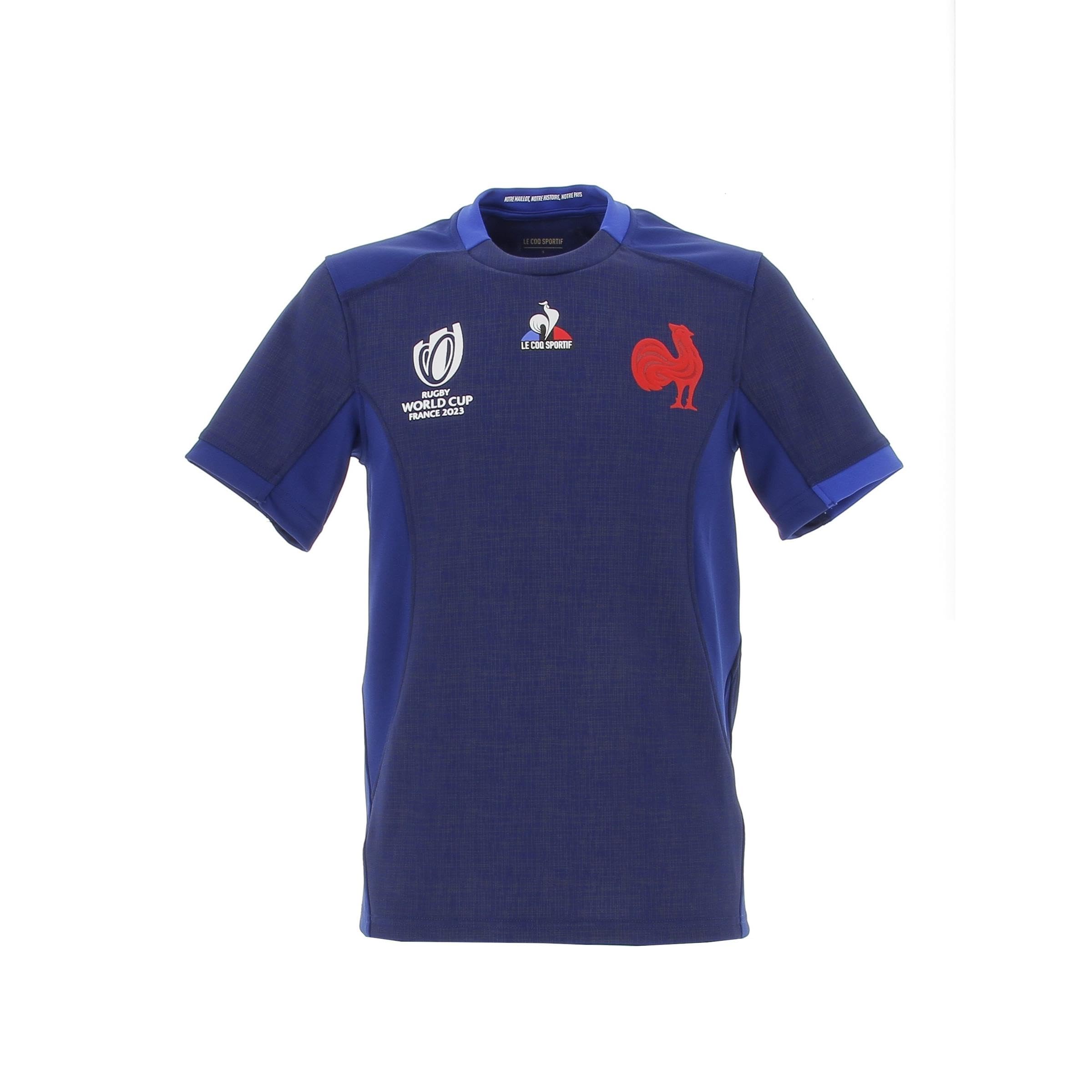 Le Coq Sportif Unisex Ffr Xv Maillot Replica Ss Cdm M Pblue in t Shirt Damen