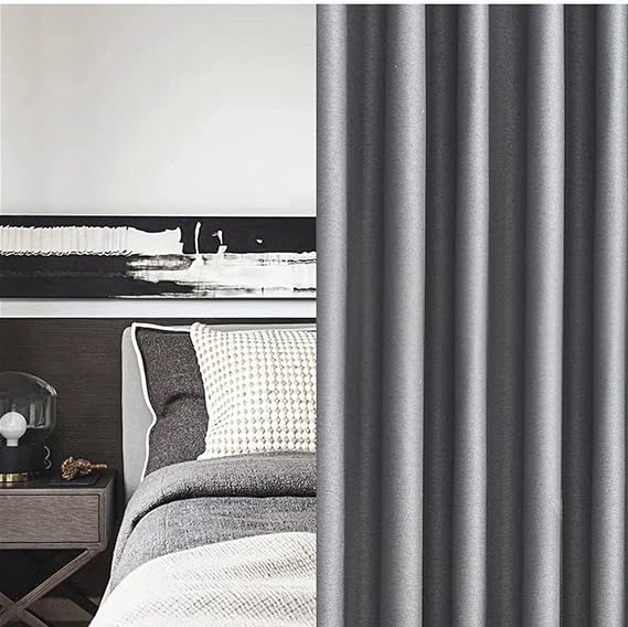 Blackout Doorway Curtains for Closet, Privacy Door Curtain Thermal Insulated Room Divider Temporary Door for Kitchen Storage Room Black, W 55 x L 71 Inch