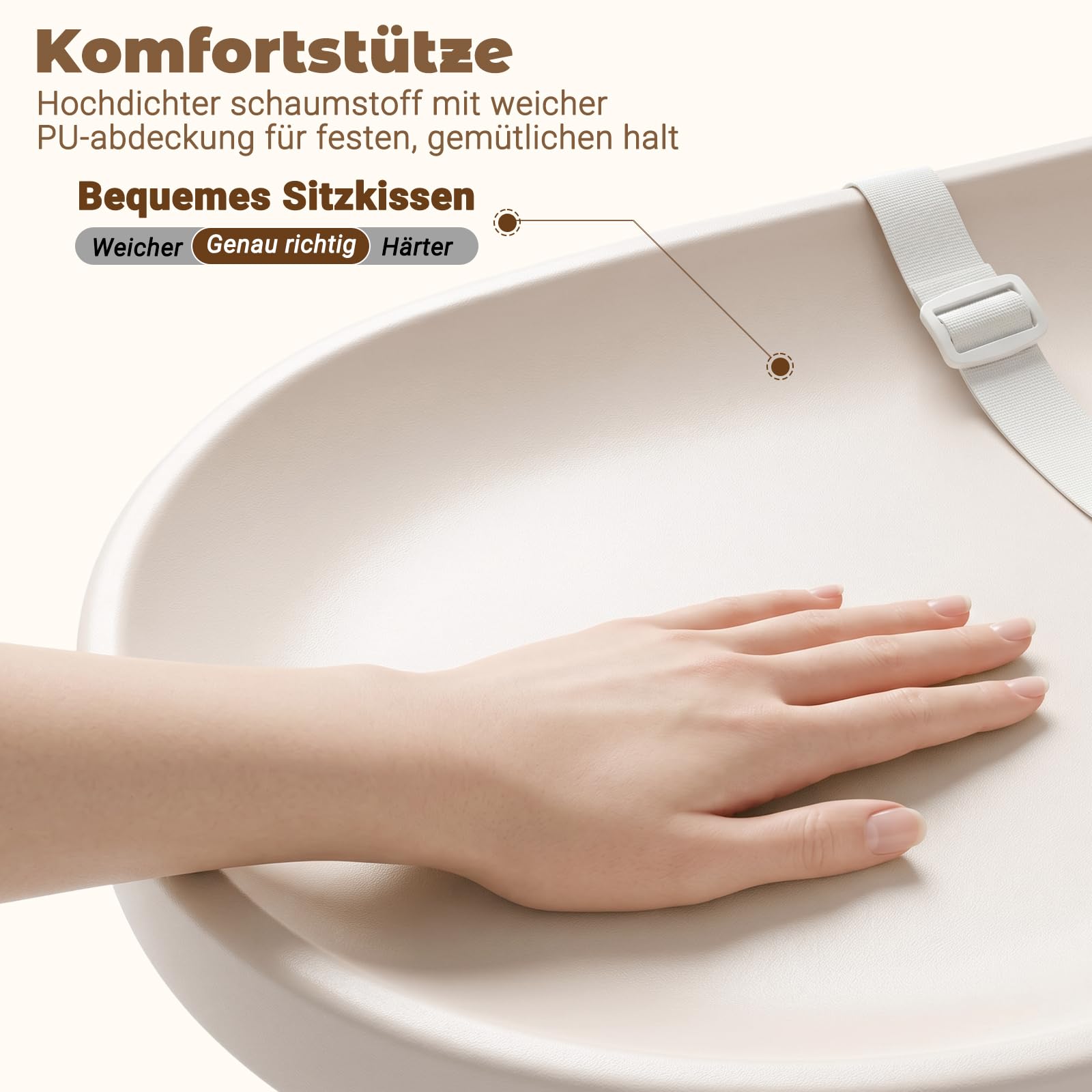 Baby Wickelauflage 73 x 36 cm – Abwaschbar & Wasserdicht. Wickelunterlage aus PU-Material, leicht, weich und mit Sicherheitsgurt. Passend für Kommode & Wickeltisch