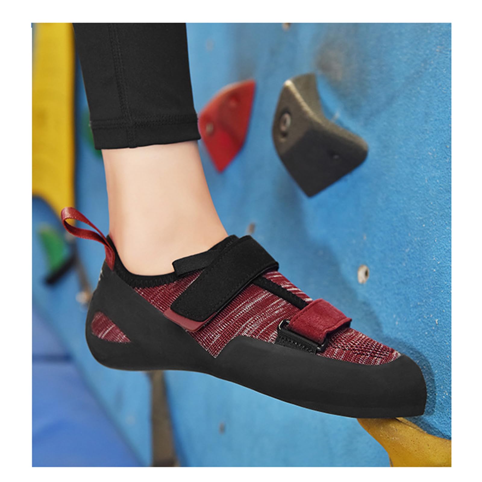 Chausson Escalade Honme,Chaussures D'EntraîNement d'escalade,Chaussons d'escalade Ados,Assure La Flexibilité Et Le Soutien,Respirabilité,pour La Salle De Sport Et l'escalade Sportive