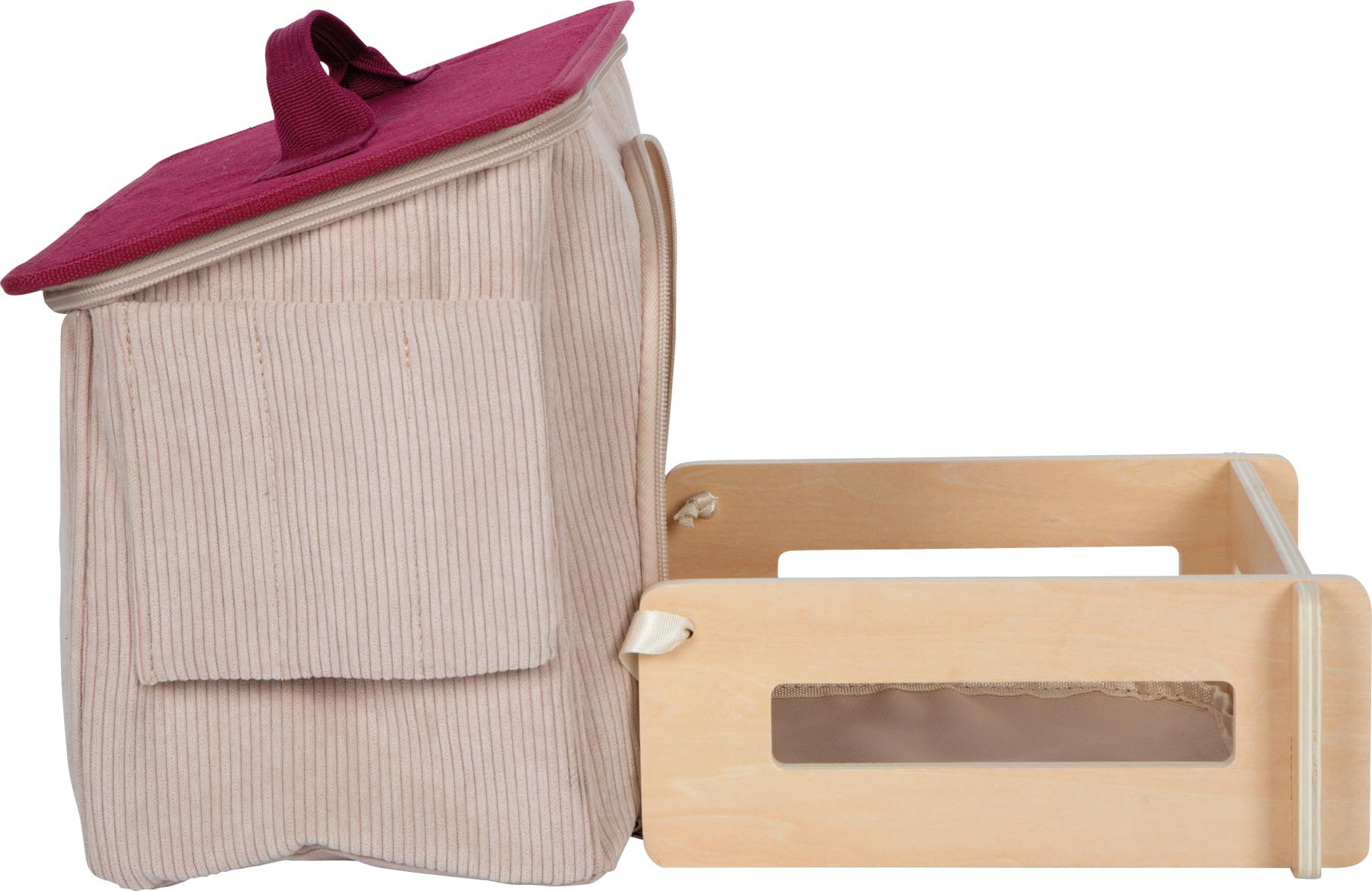 Small Foot Set da Gioco Cavallo con stalla e Accessori nella Borsa, Cavallo di Peluche con numerosi Accessori per Cavalcare e per la Cura, per Bambini dai 2 Anni, 12731