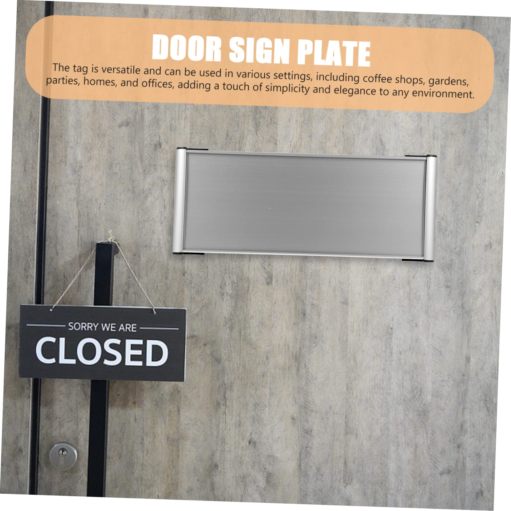 NUOBESTY 12piezas Placa De Nombre Puerta De De Letrero Para Identificación De Departamentos Señalización Personalizable