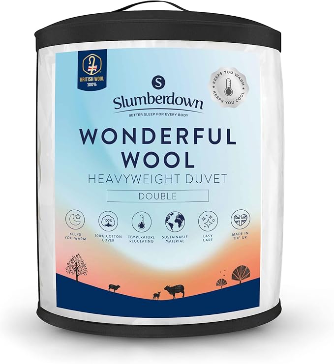 Slumberdown Wonderful Wool Double Duvet Temperature Regulating 1014
